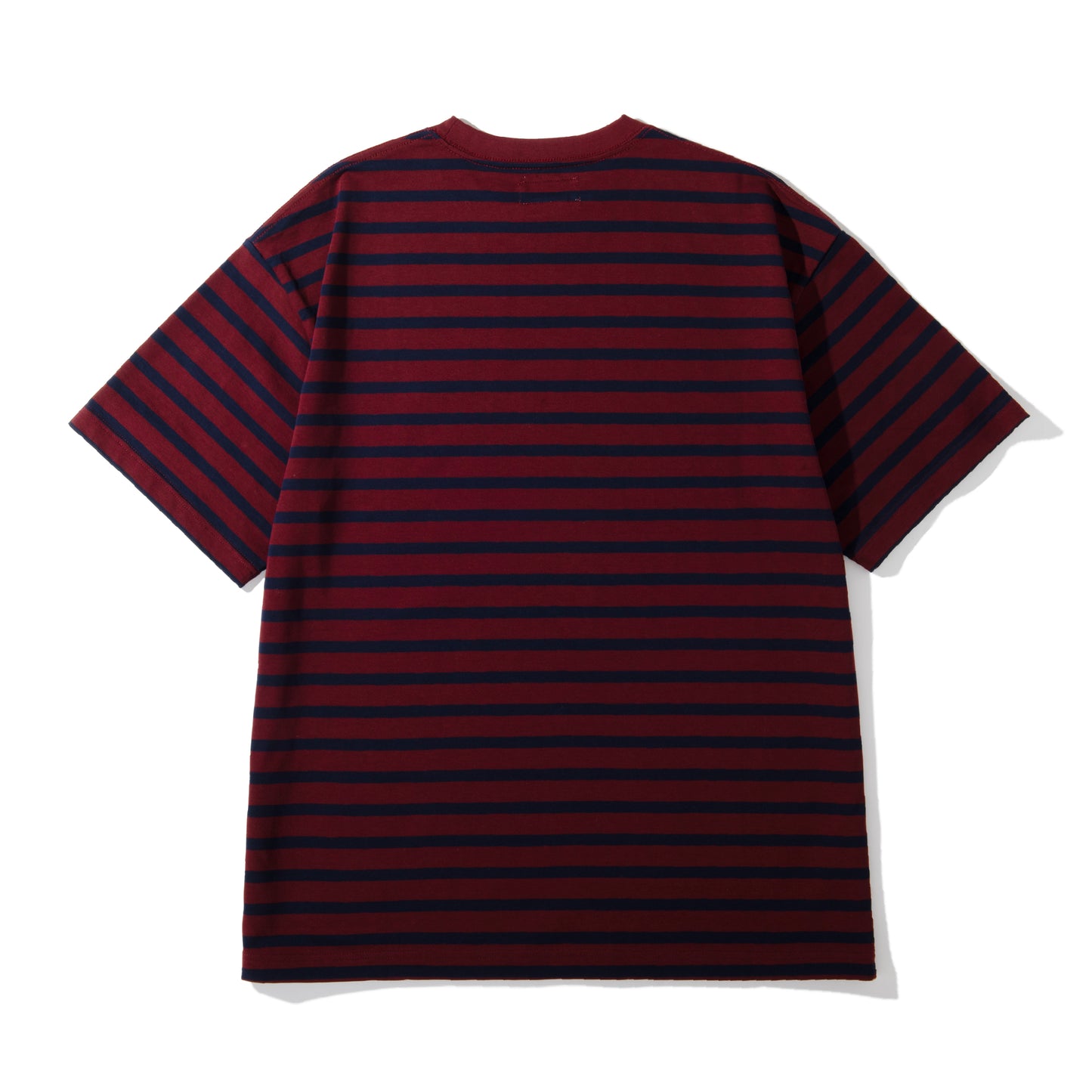 Acy|SS BORDER TEE|BURGUNDY