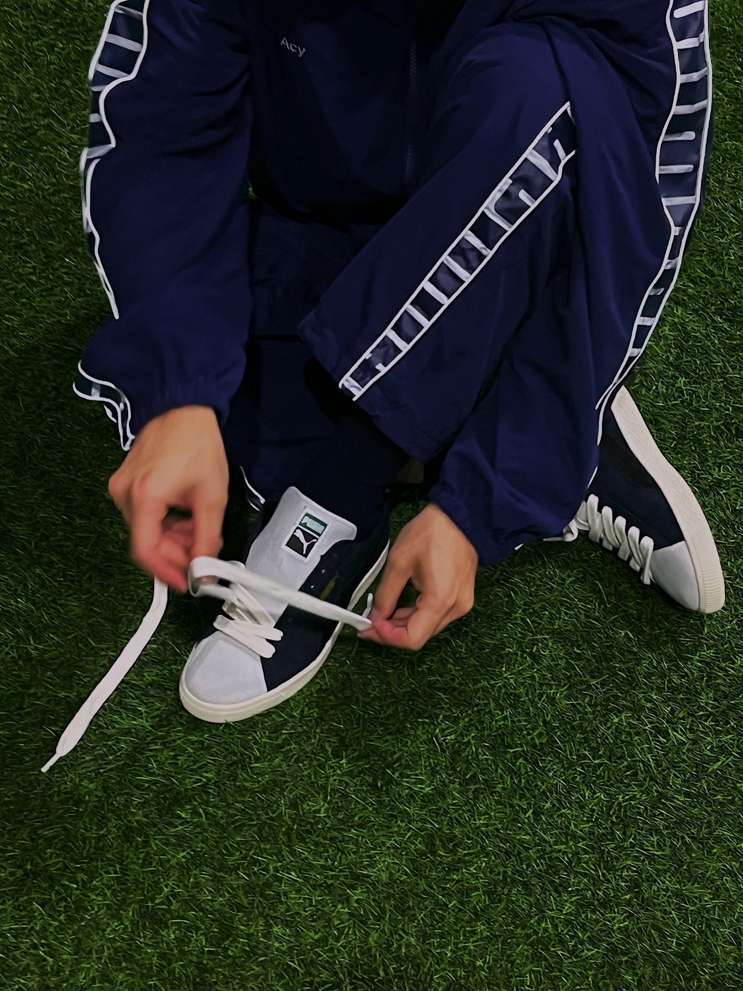 Acy|SUEDE VTG MIJ ACY|NAVY