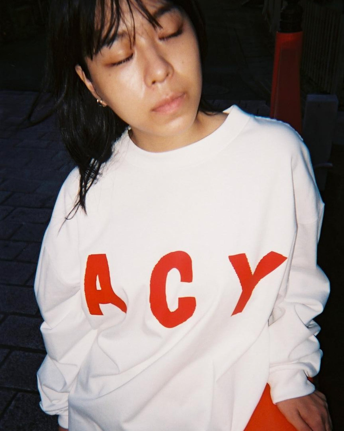 Acy|SF L/S TEE|WHITE