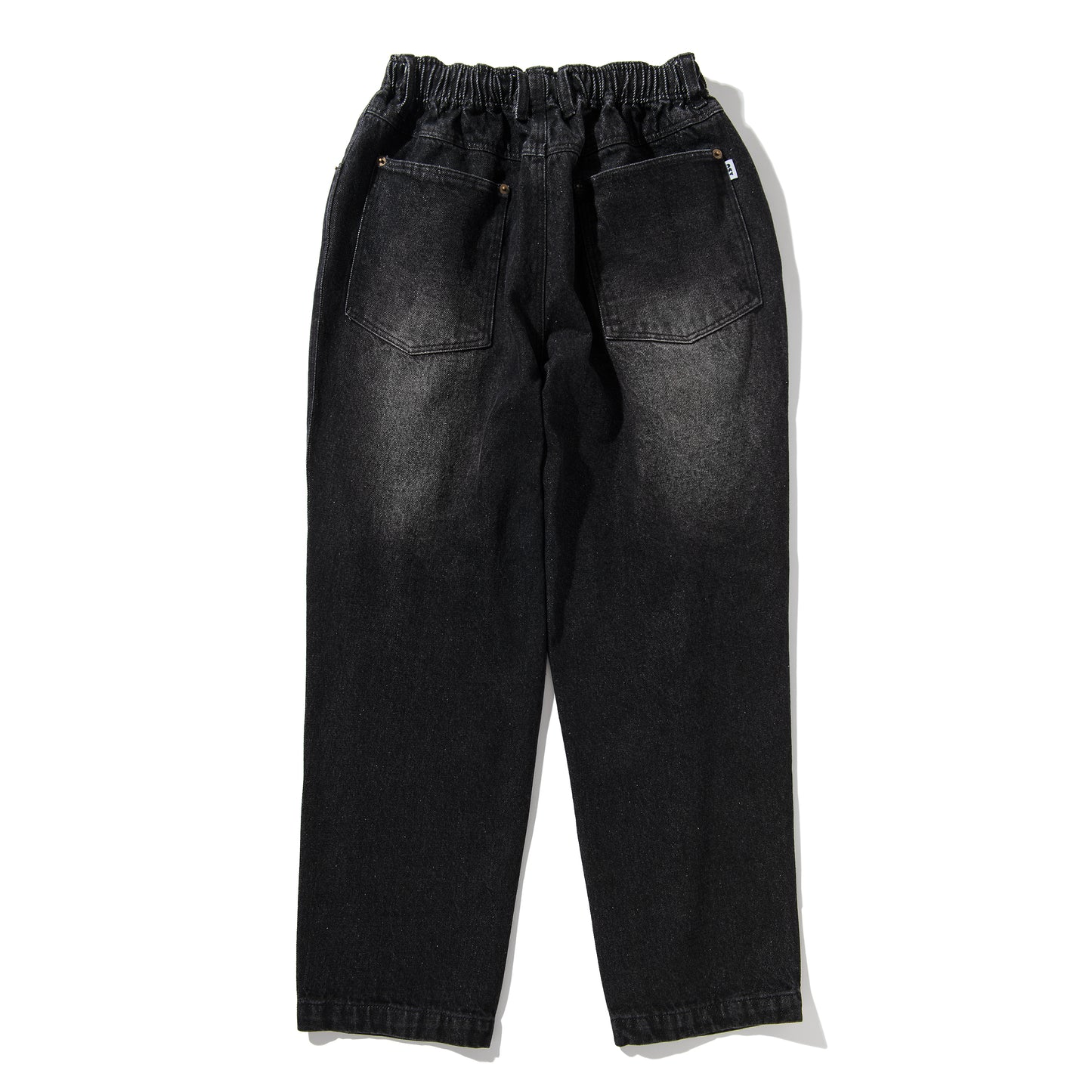 Acy|SCRATCH DENIM PANTS |BLACK