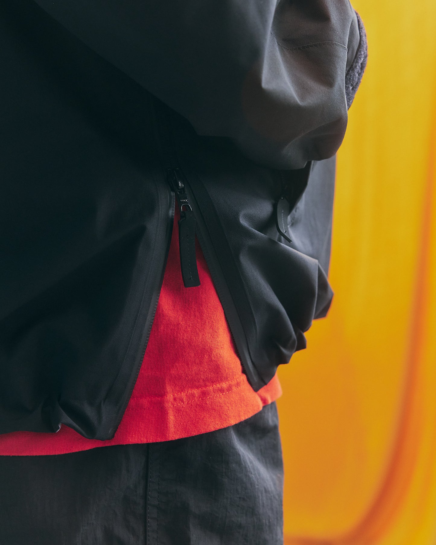 LQQKSTUDIO|NYLON PULLOVER JACKET|BLACK