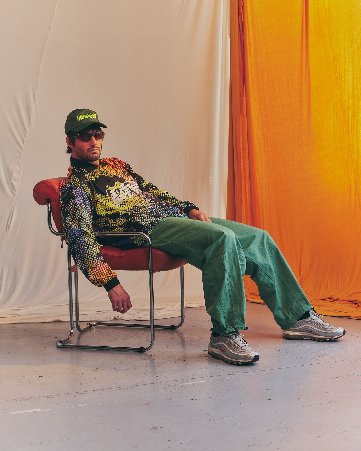LQQKSTUDIO|BUGGY PANTS|GREEN