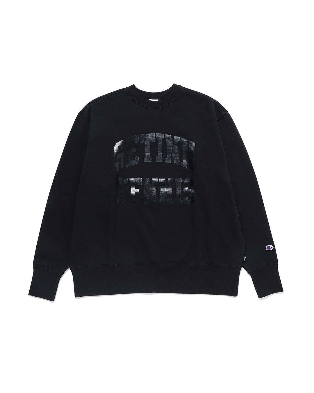 SETINN|Champion STN TENNIS Crew Sweat|BLACK