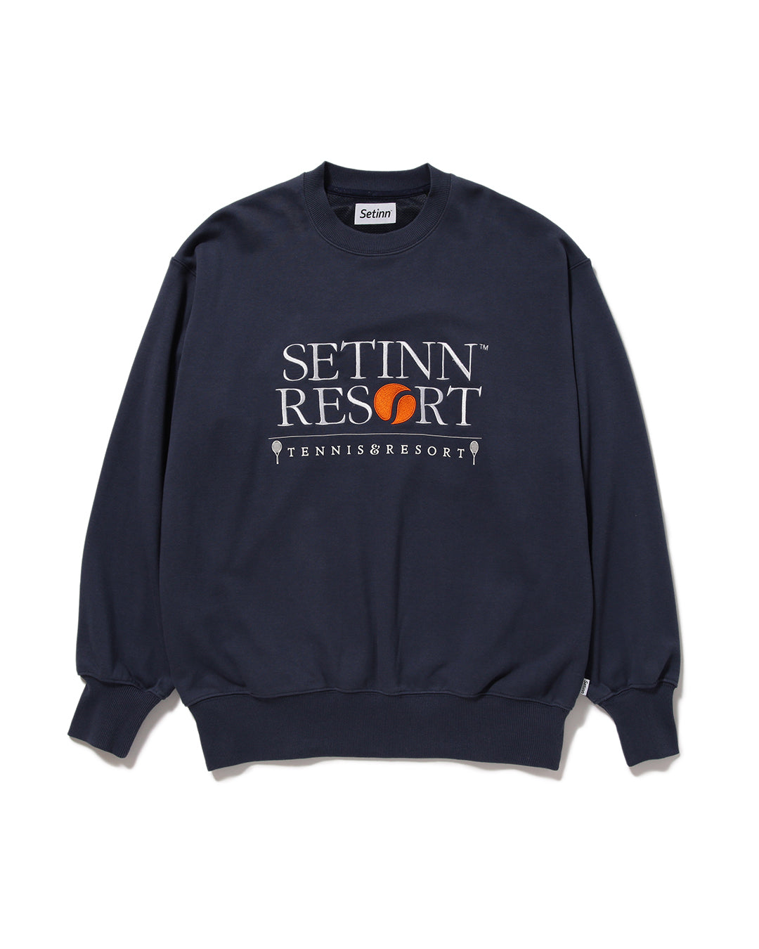 SETINN|STN Resort Crew Sweat|FADE NAVY