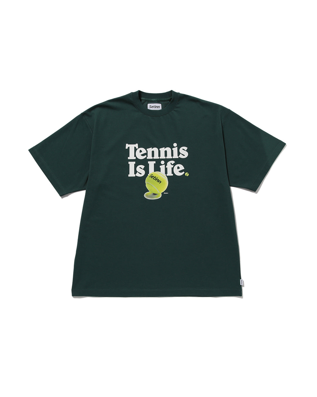 SETINN|Tennis Is Life Tee|D.GRN