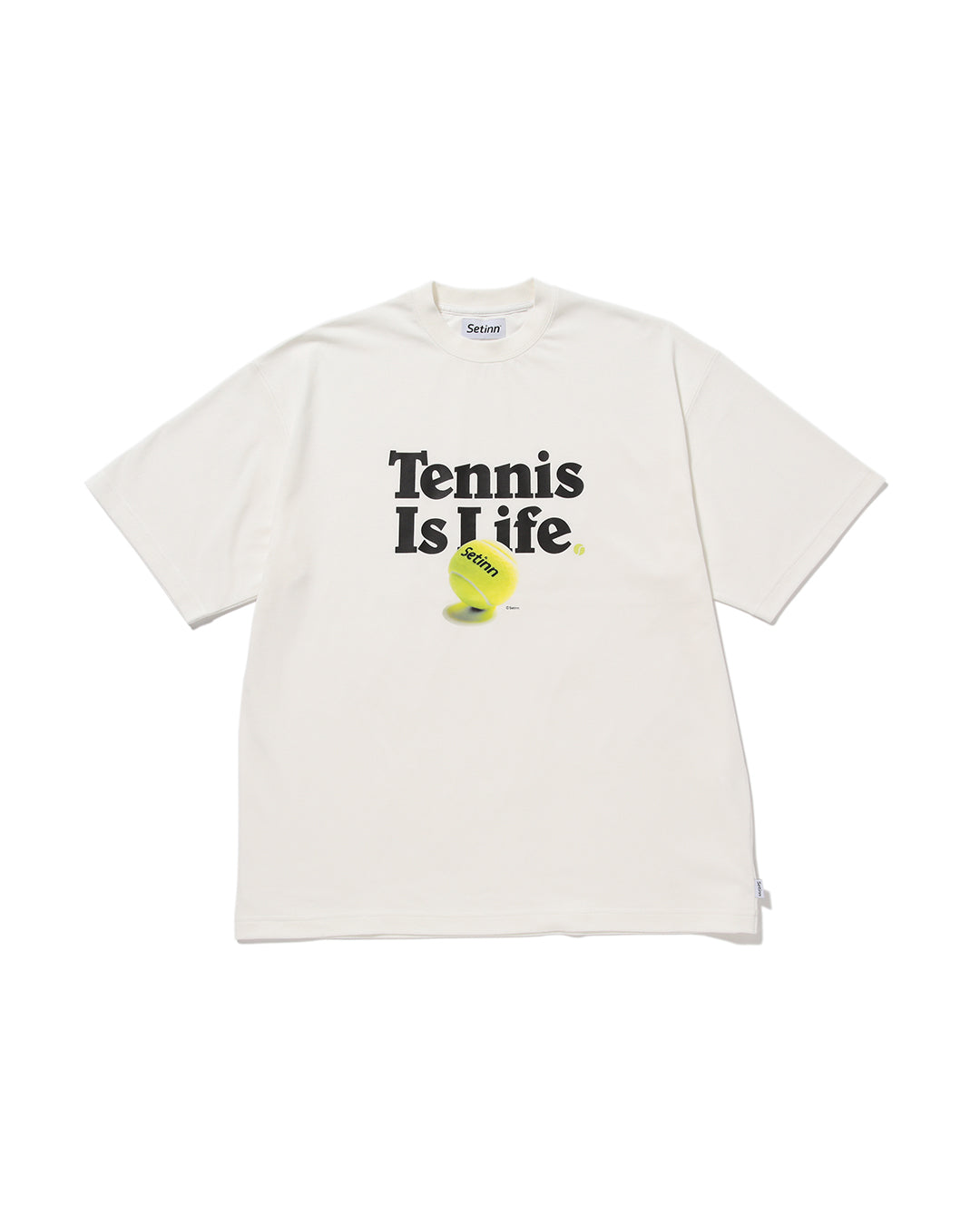 SETINN|Tennis Is Life Tee|WHITE