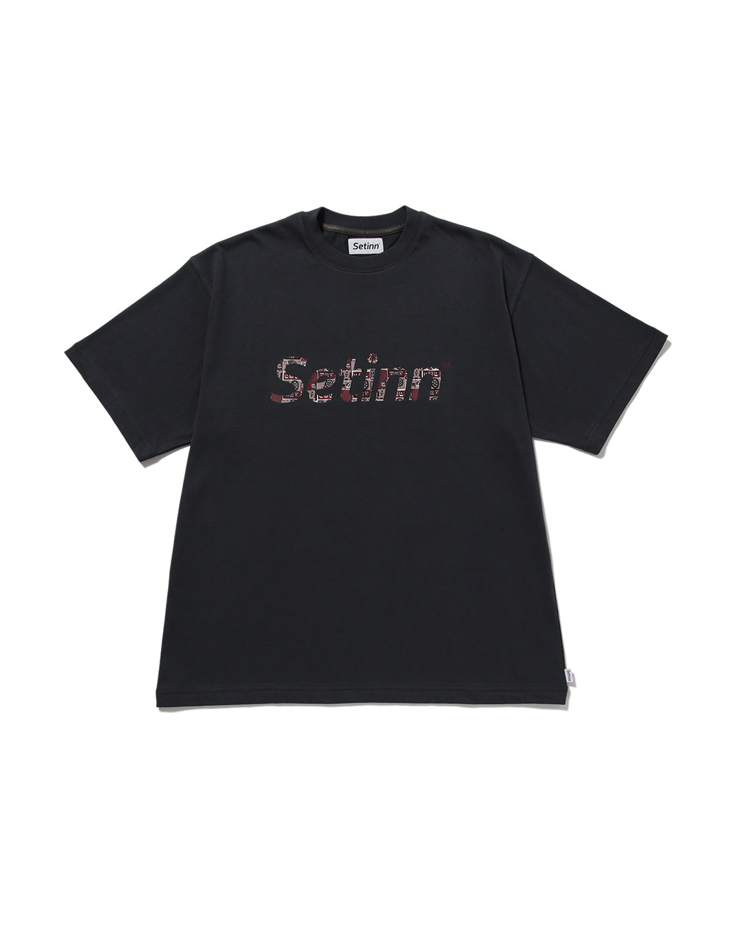 SETINN|Script Logo Tee|CHARCOAL