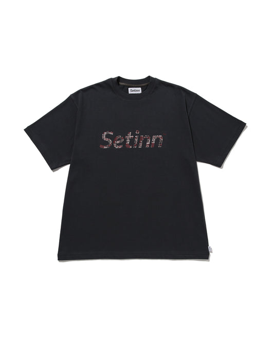SETINN|Script Logo Tee|CHARCOAL