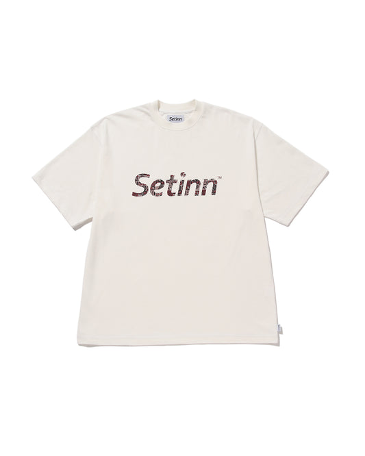 SETINN|Script Logo Tee|WHITE