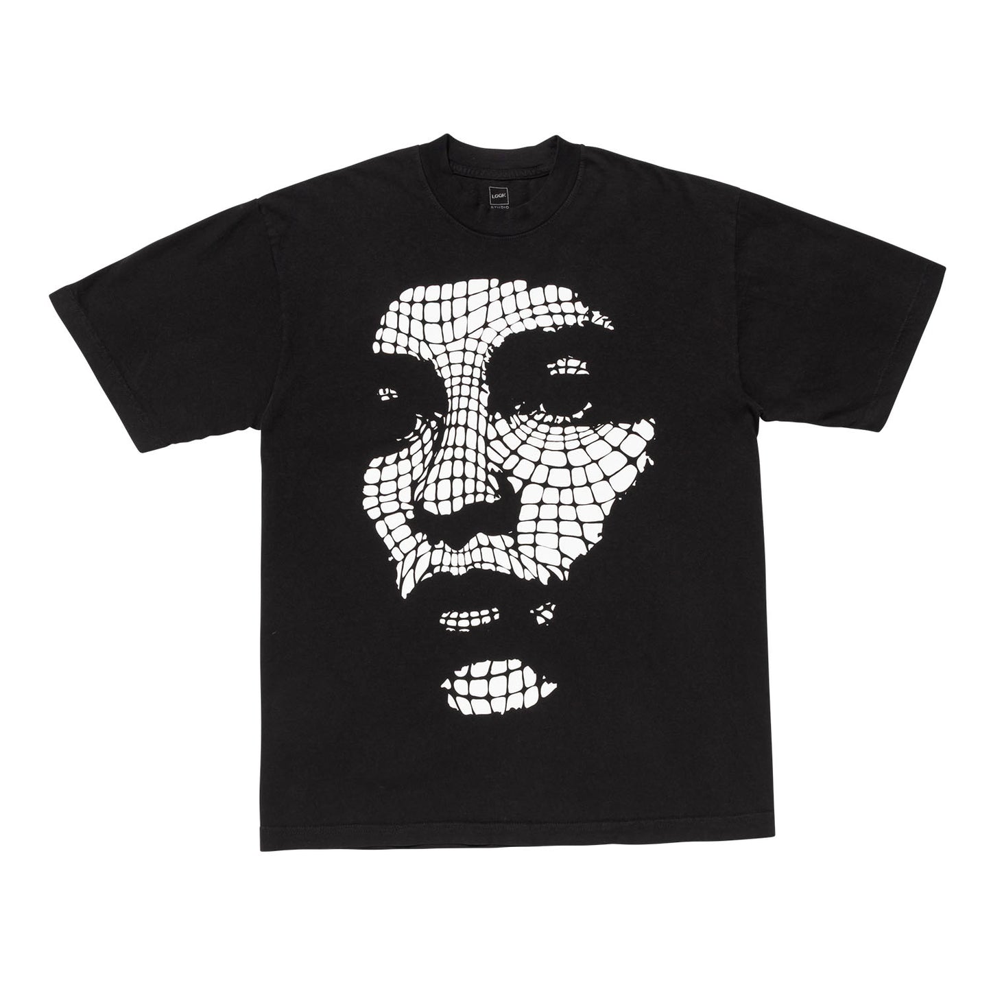 LQQKSTUDIO|Webbed Face TEE|BLACK