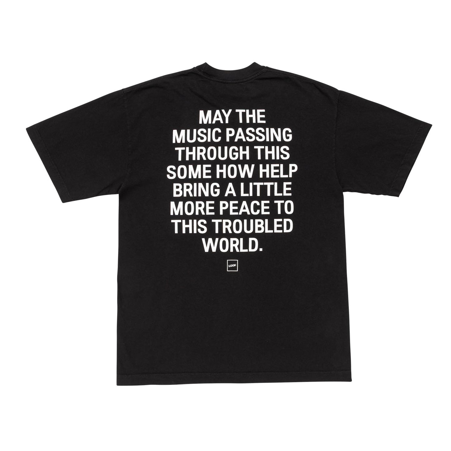 LQQKSTUDIO|Webbed Face TEE|BLACK