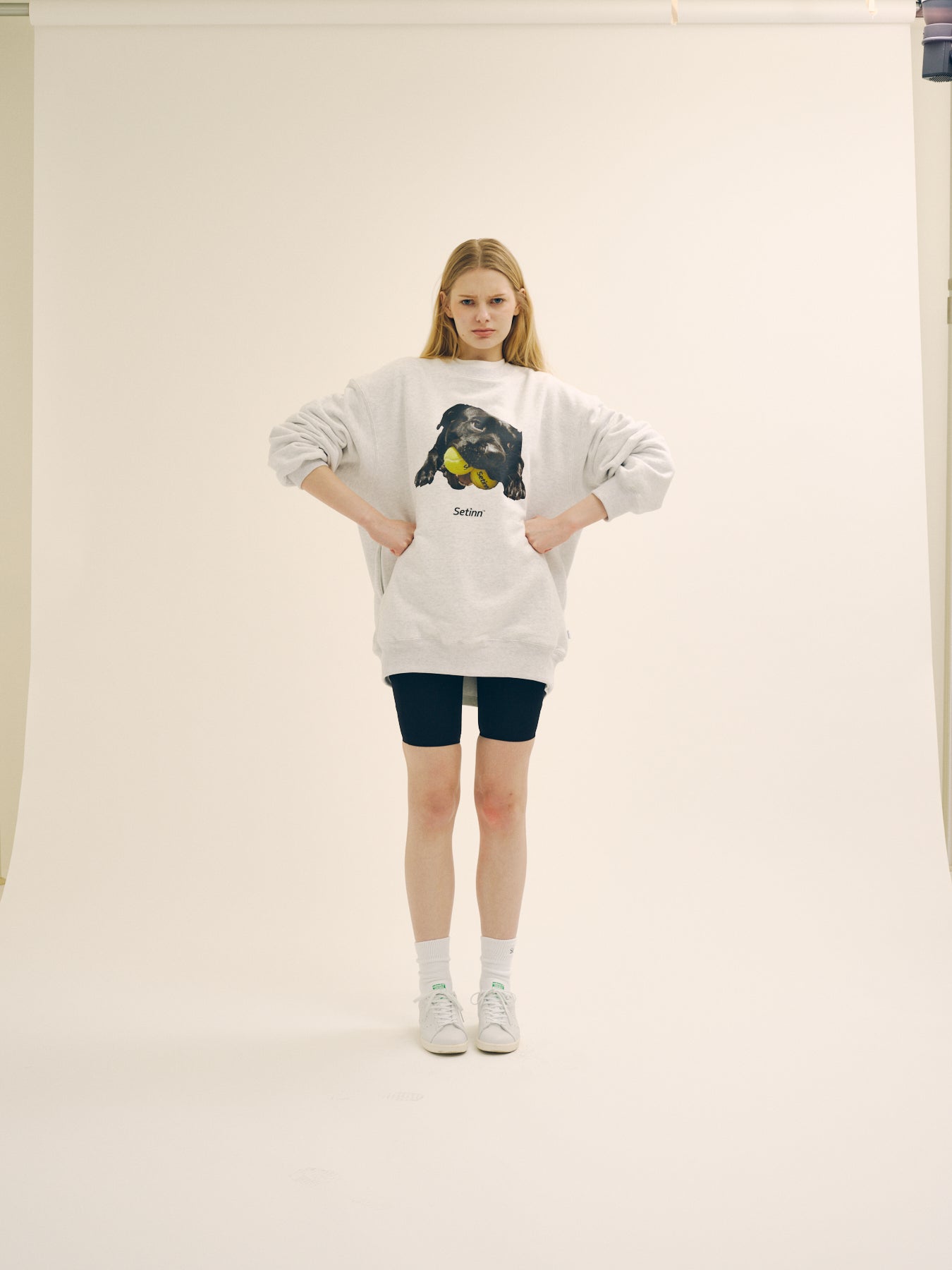 SETINN|Balldog Crew Sweat|OATMEAL