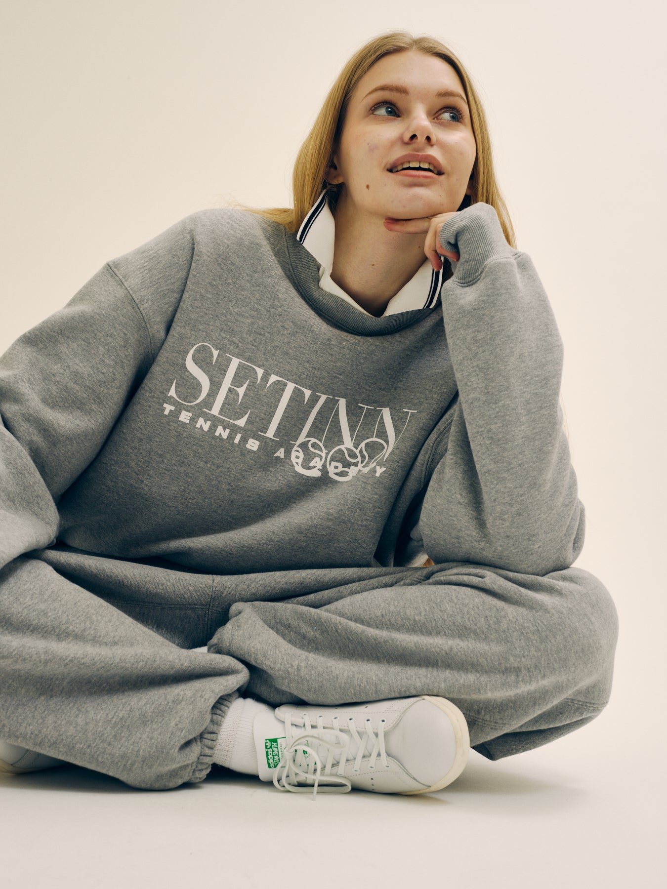 SETINN|Academy Crew Sweat|GRAY