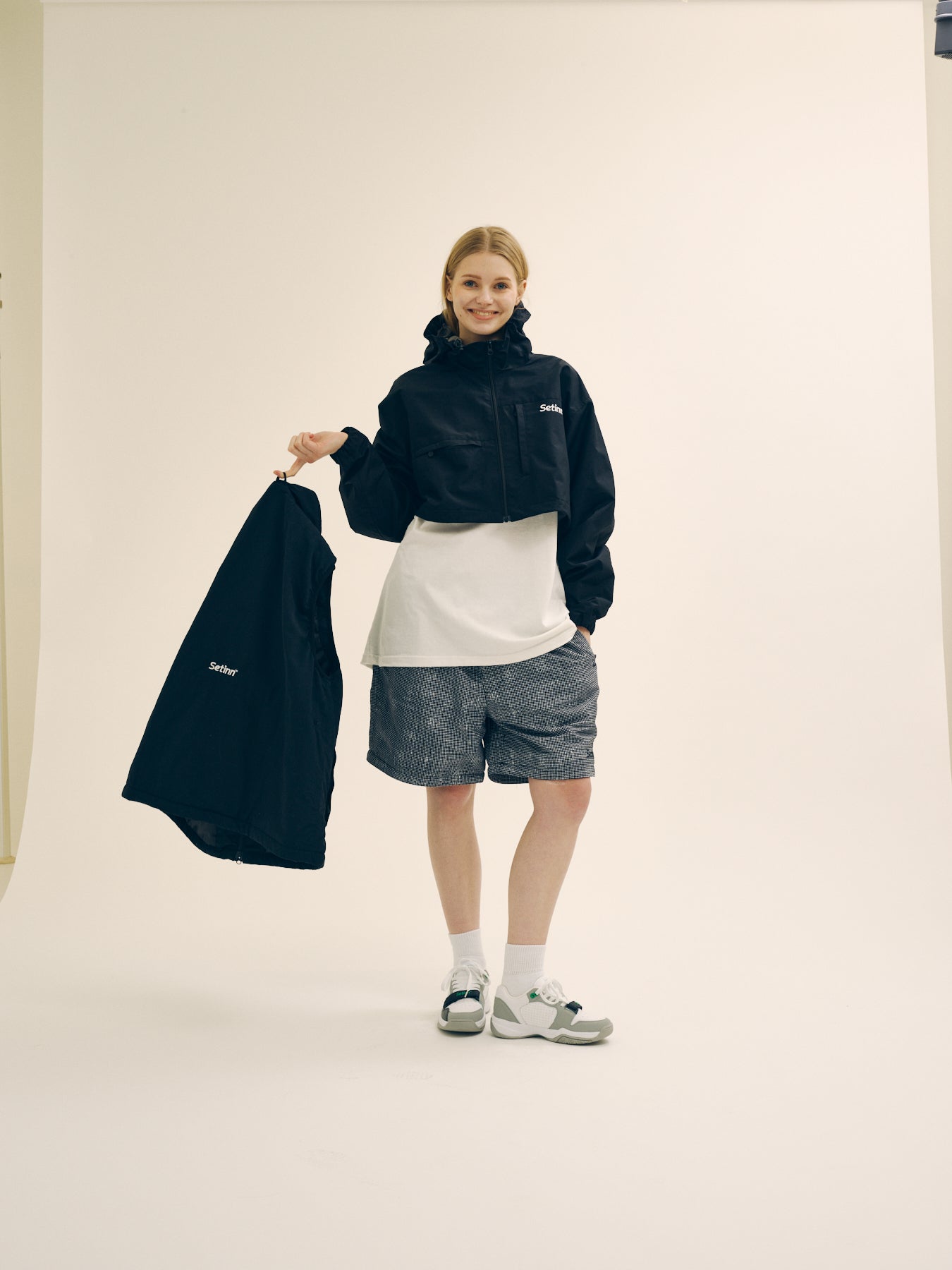 SETINN|Training 2Way Pants|GRAY GINGHAM