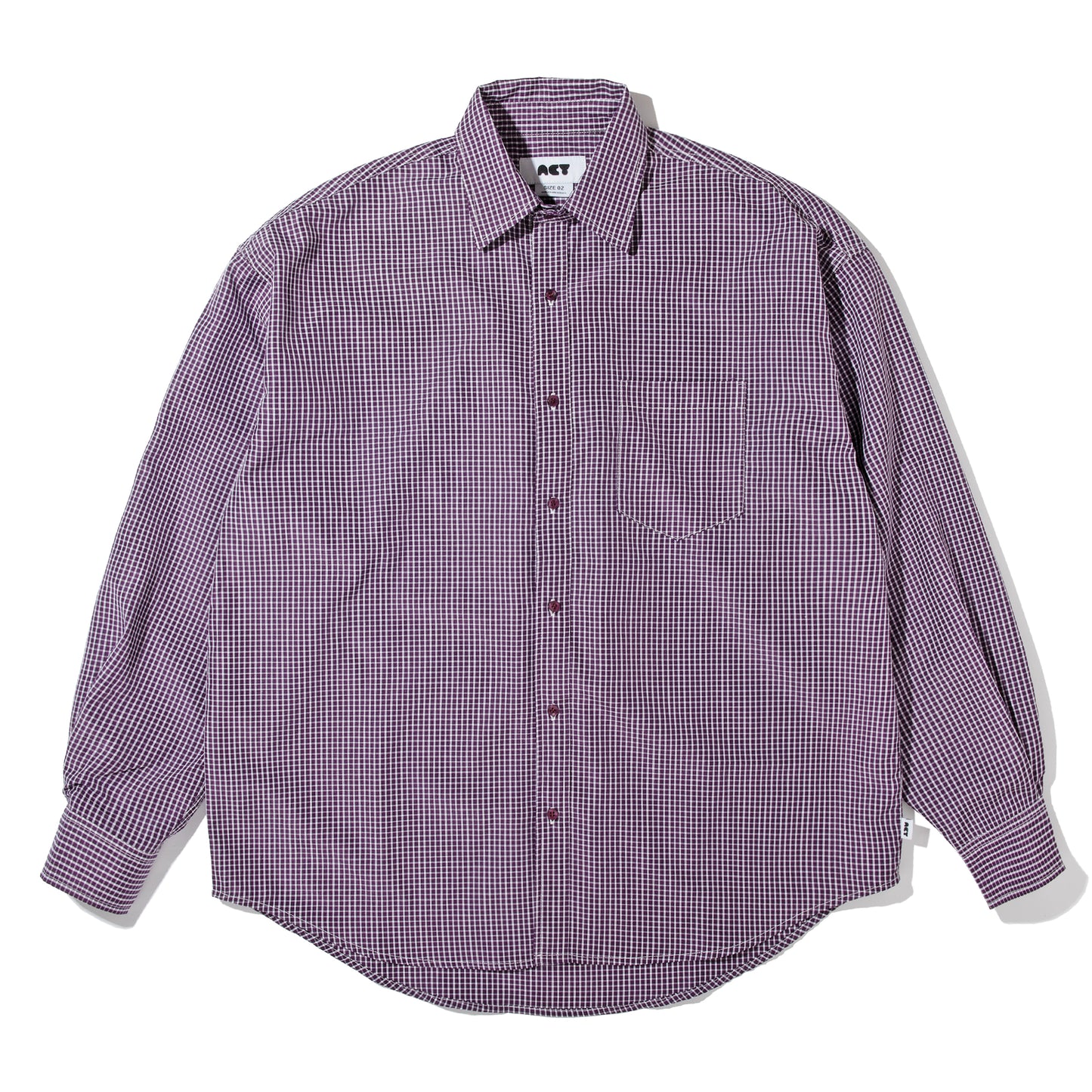 Acy|BASIC CHECK SHIRTS |PURPLE