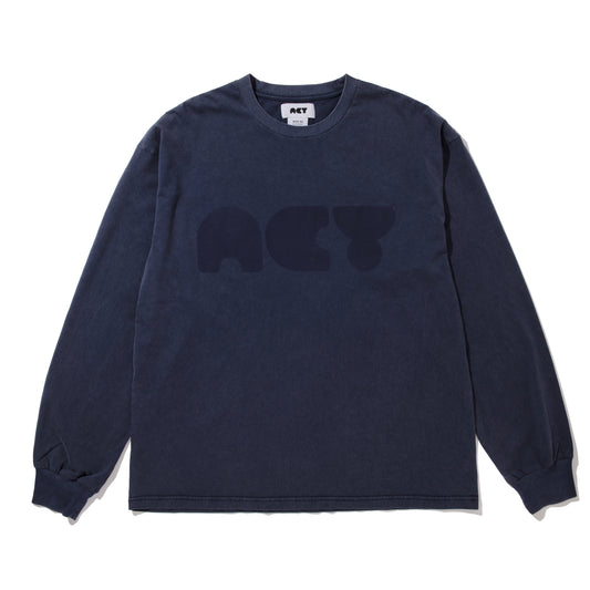 Acy|GDYE LOGO L/S TEE |S.NAVY