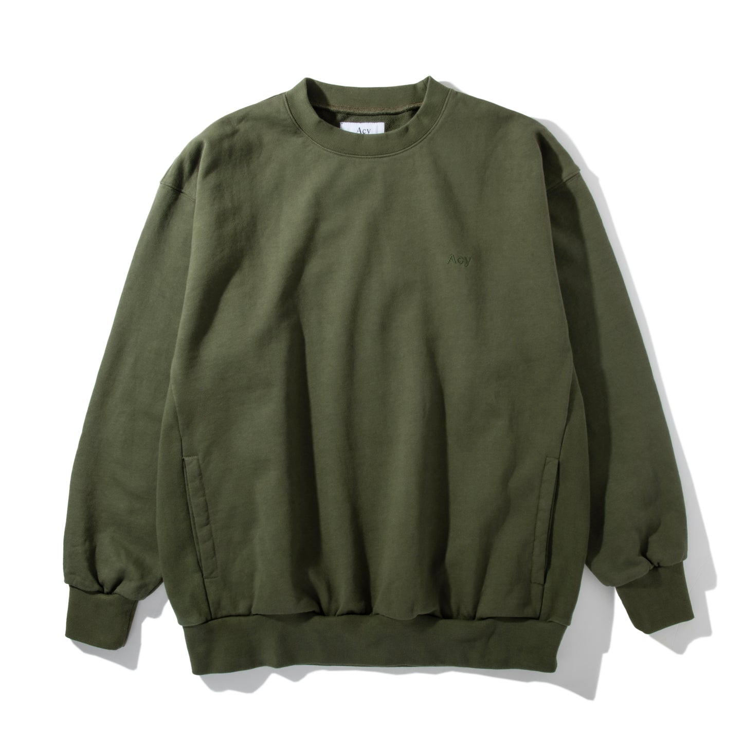 Acy|GARMENT DYE CREW NECK SWEAT
