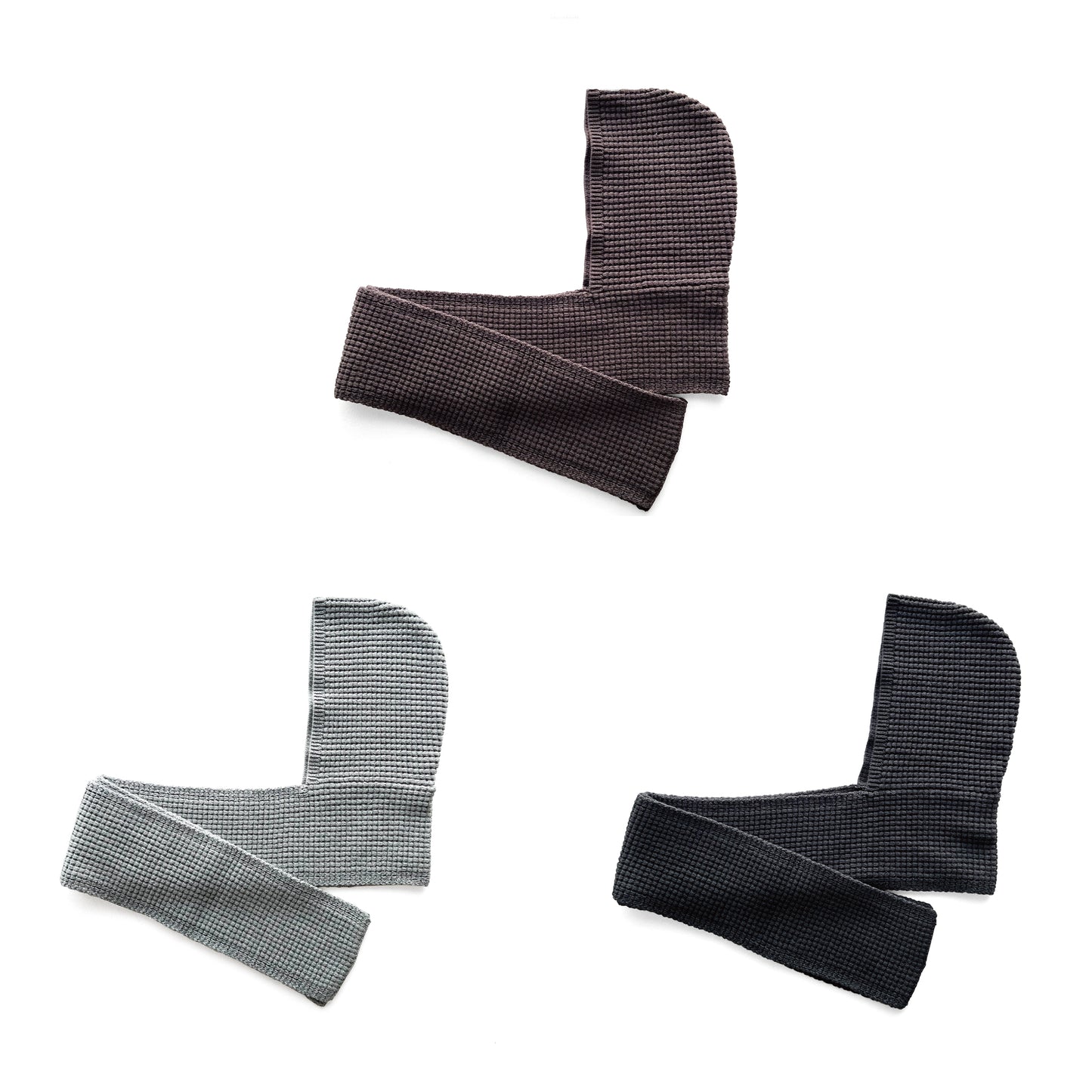 COMFORTABLE REASON|Waffle Hood Scarf