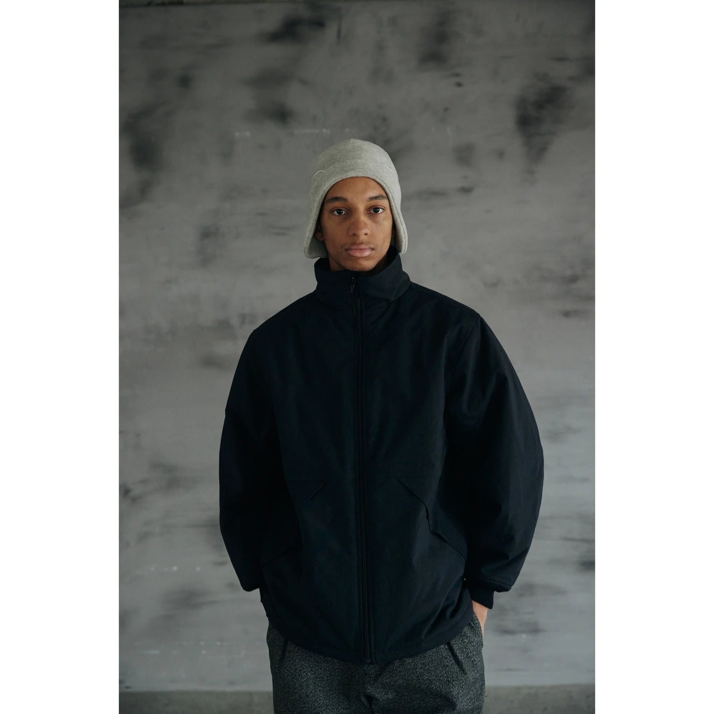 COMFORTABLE REASON|Fleece Ear Flap|ASH