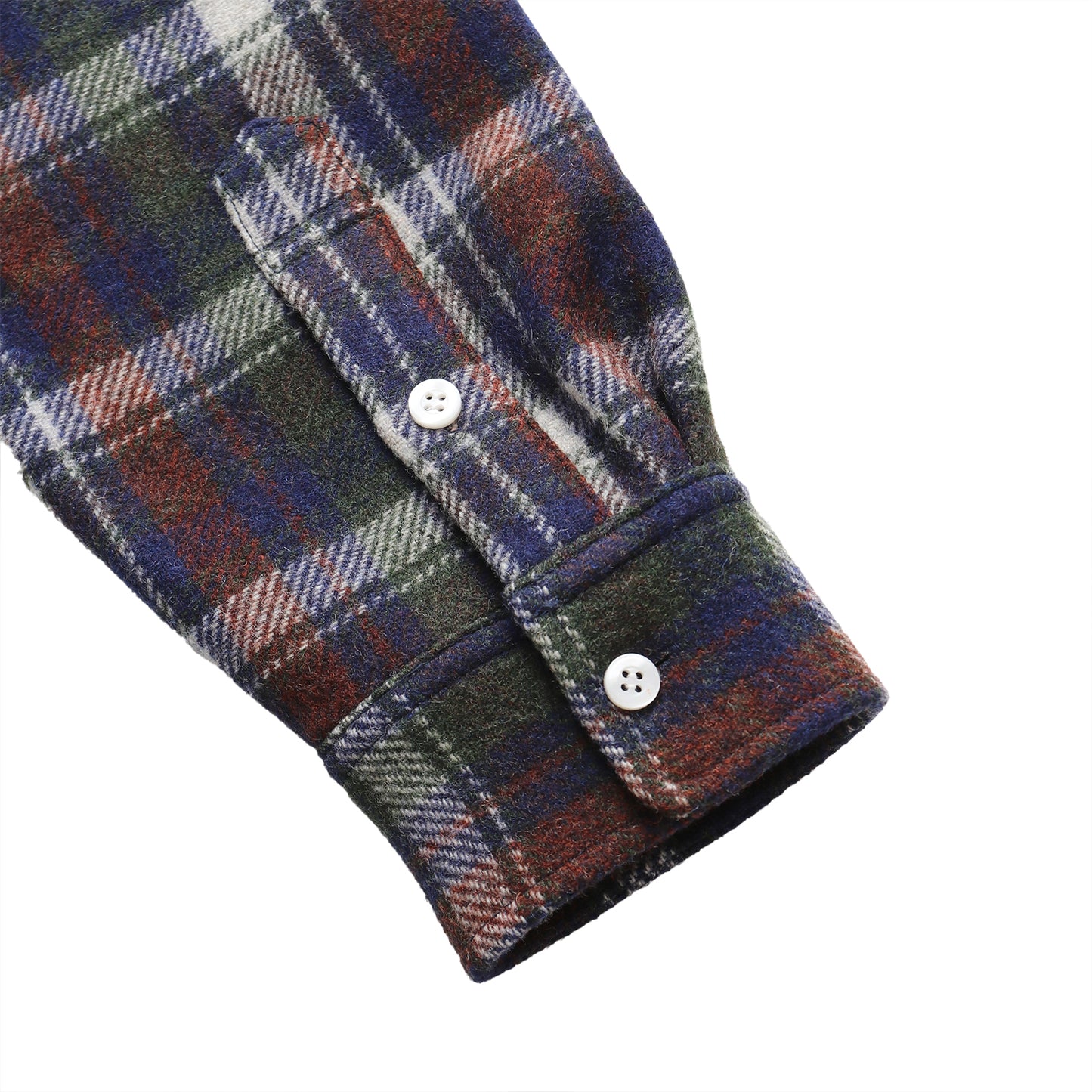Whimsy|HEAVY WOOL FLANNEL SHIRT|NAVY