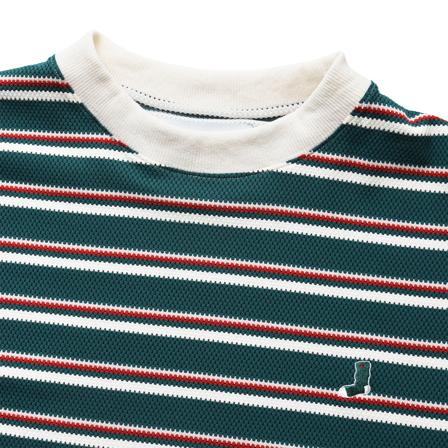 Whimsy|Honeycomb Border Tee|Green