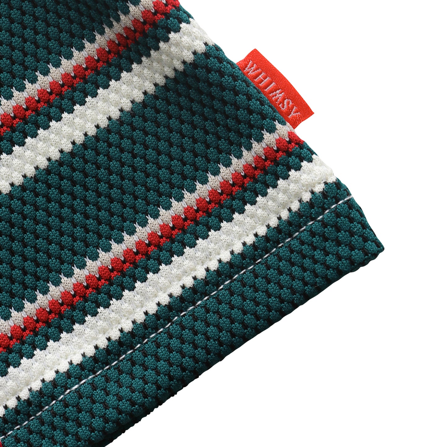 Whimsy|Honeycomb Border Tee|Green