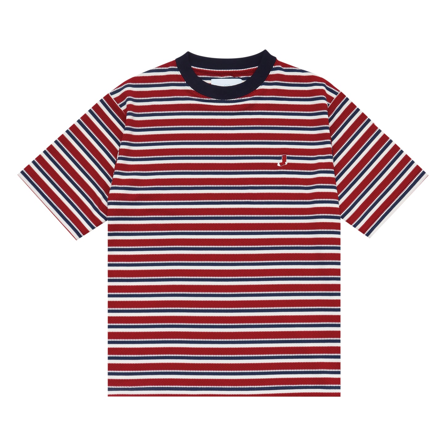 Whimsy|Honeycomb Border Tee|Red