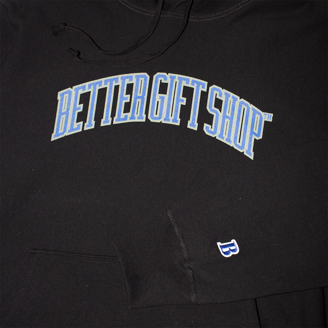 BETTER GIFT SHOP|Gift Shop Collegiate Hooded Sweatshirt|BLACK