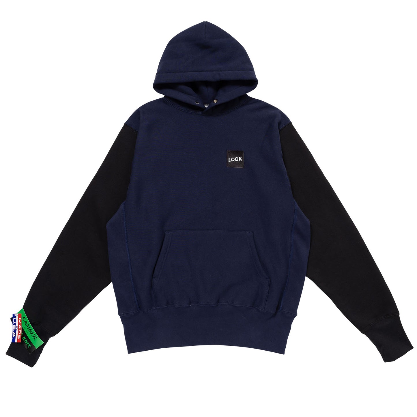 LQQKSTUDIO|SIGNATURE SNAP FLEECE HOODIE|COLOR BLOCK