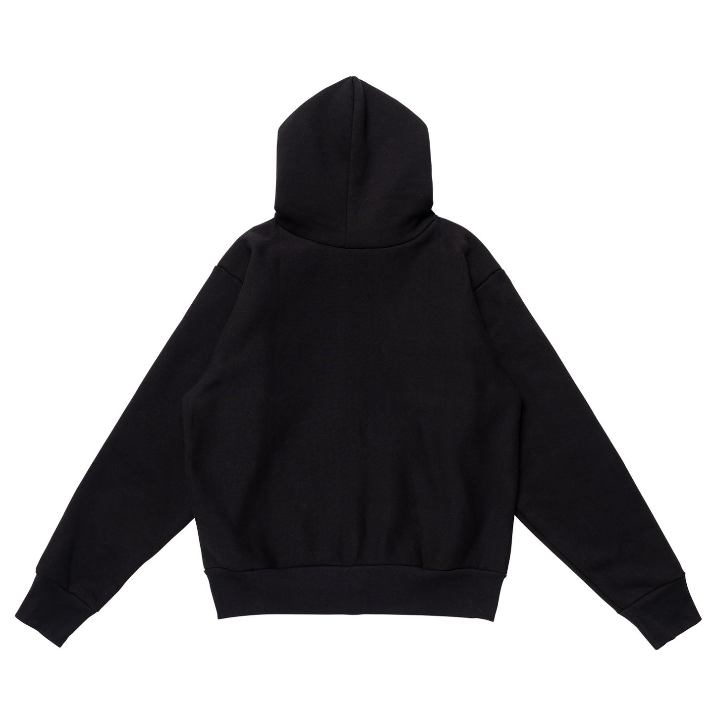 LQQKSTUDIO|SIGNATURE FLEECE ZIP HOODIE|BLACK