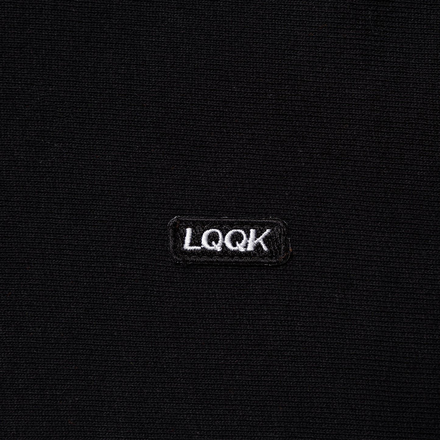 LQQKSTUDIO|SIGNATURE FLEECE ZIP HOODIE|BLACK