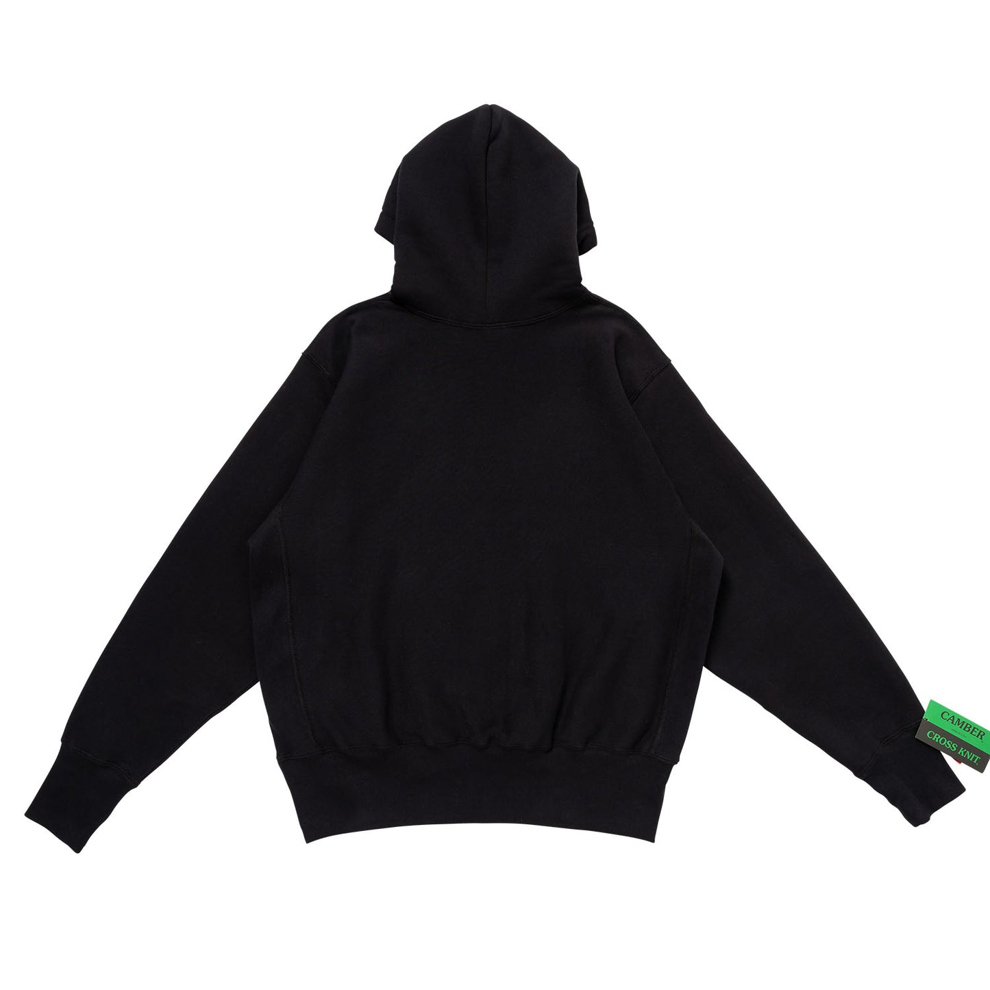 LQQKSTUDIO|SIGNATURE SNAP FLEECE HOODIE|BLACK