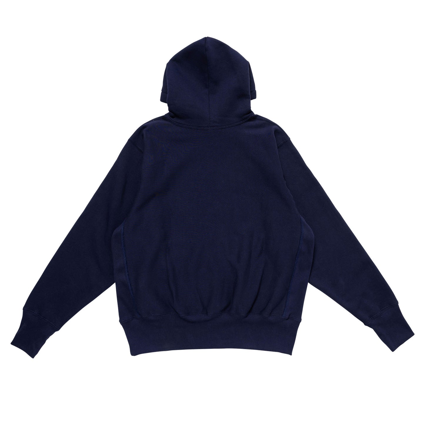 LQQKSTUDIO|SIGNATURE SNAP FLEECE HOODIE|NAVY