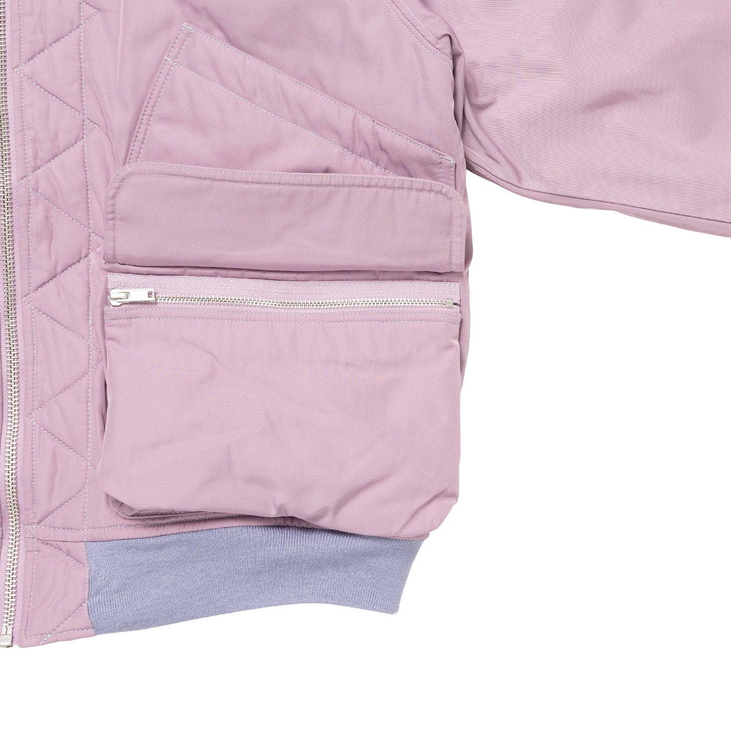 LQQKSTUDIO|LINER JACKET|PINK GRAY