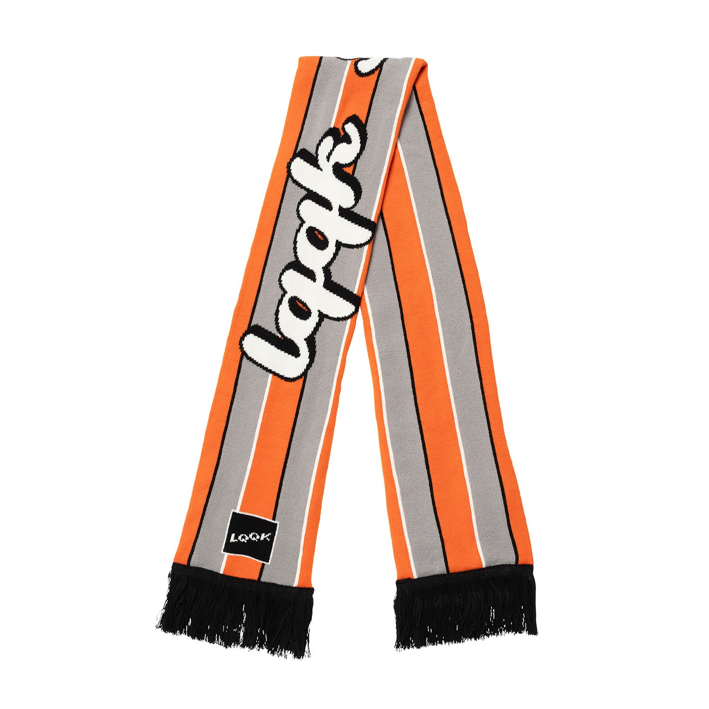LQQKSTUDIO|KNIT SCARF|ORANGE