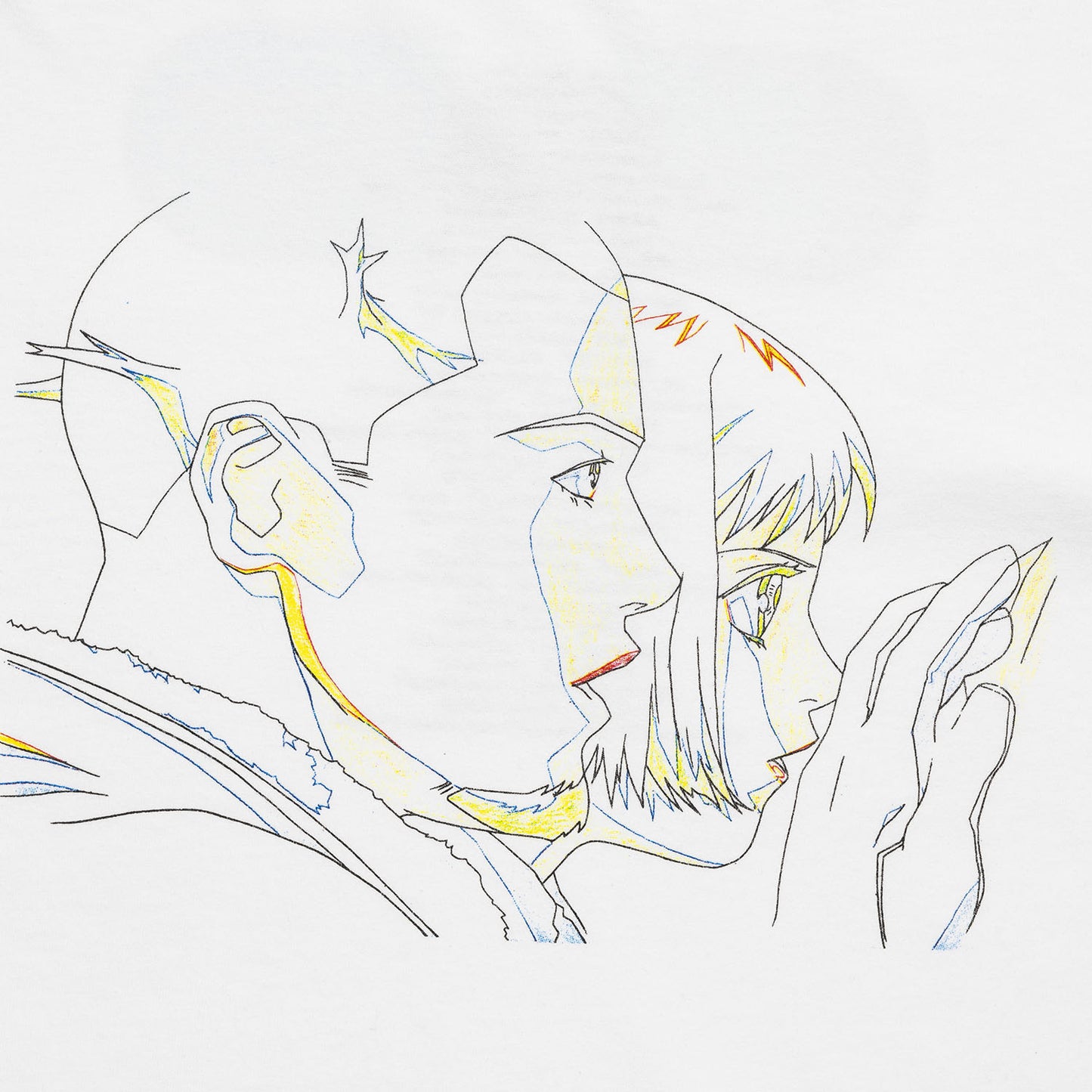 LQQKSTUDIO|MOTION GRAPHICS HARMONY CEL MIX S/S #2|WHITE