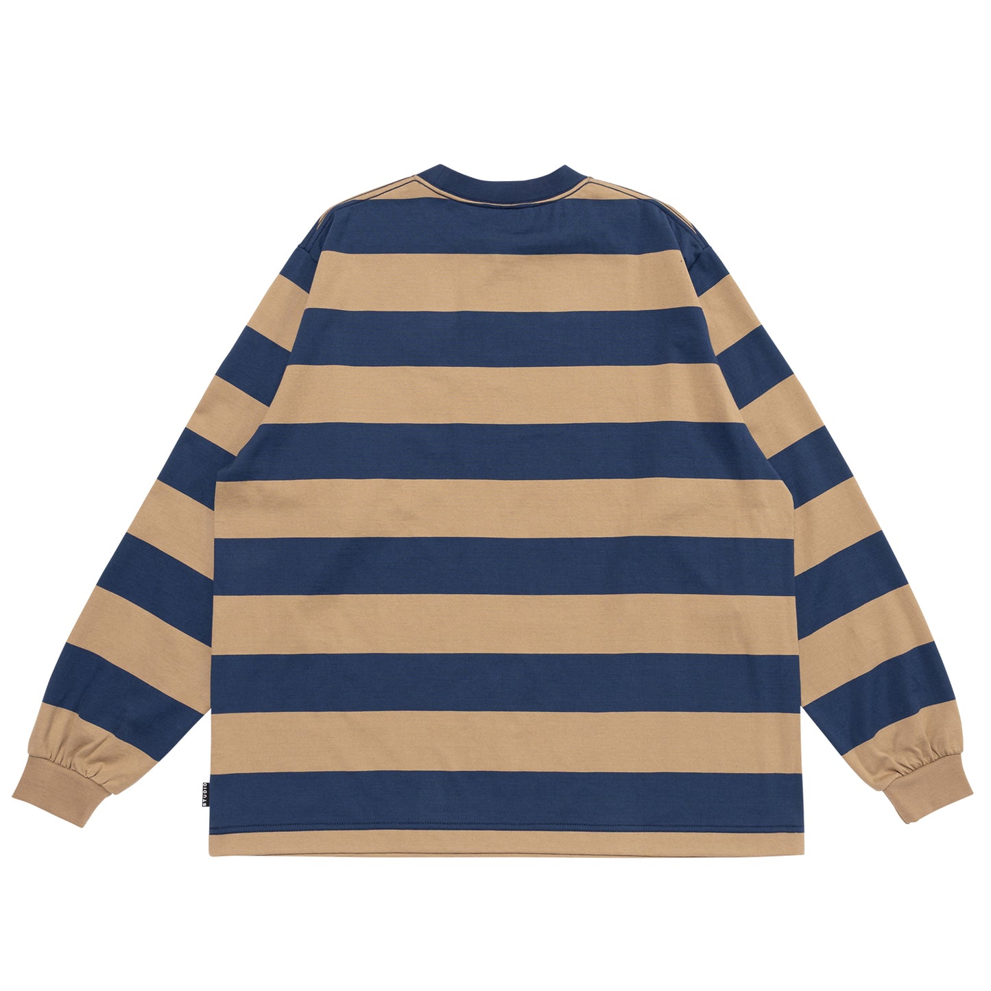LQQKSTUDIO|LONGSLEEVE BORDER TEE|BROWN NAVY