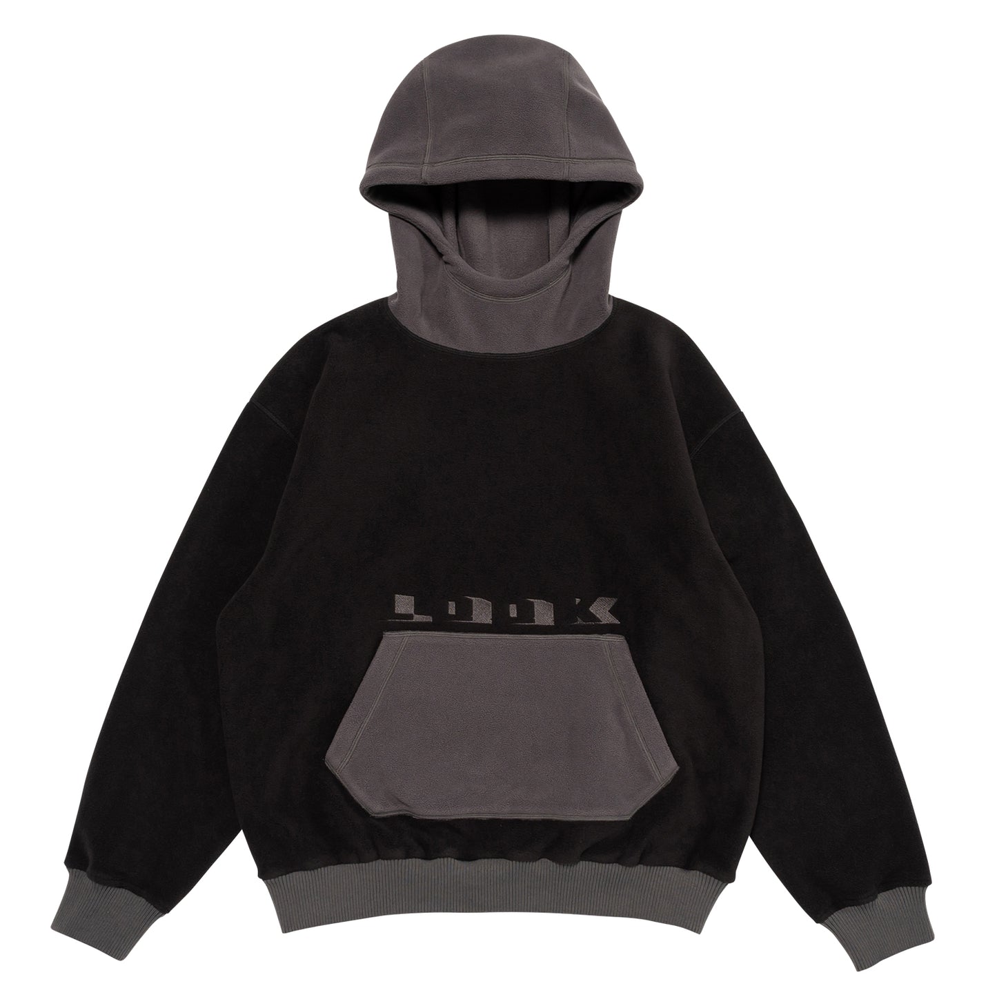 LQQKSTUDIO|FLEECE HOODIE|BLACK
