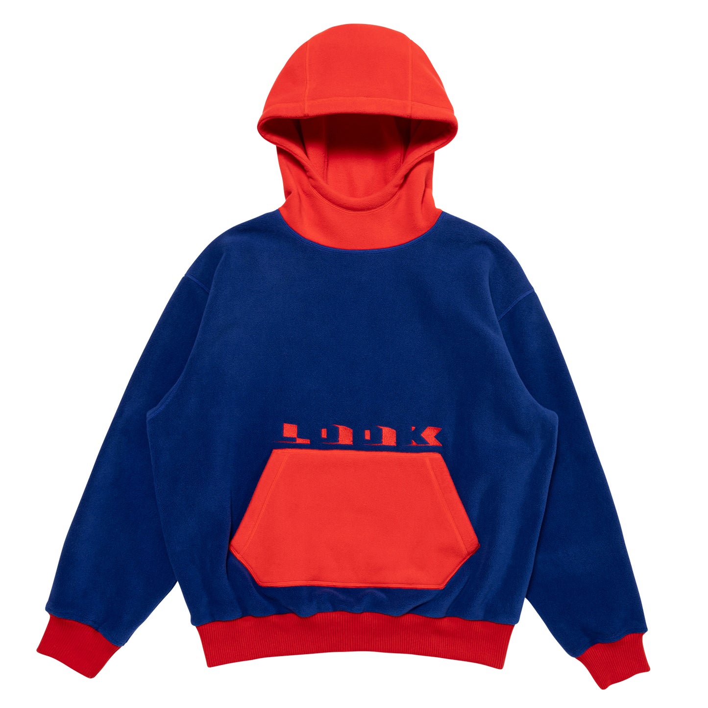 LQQKSTUDIO|FLEECE HOODIE|BLUE RED