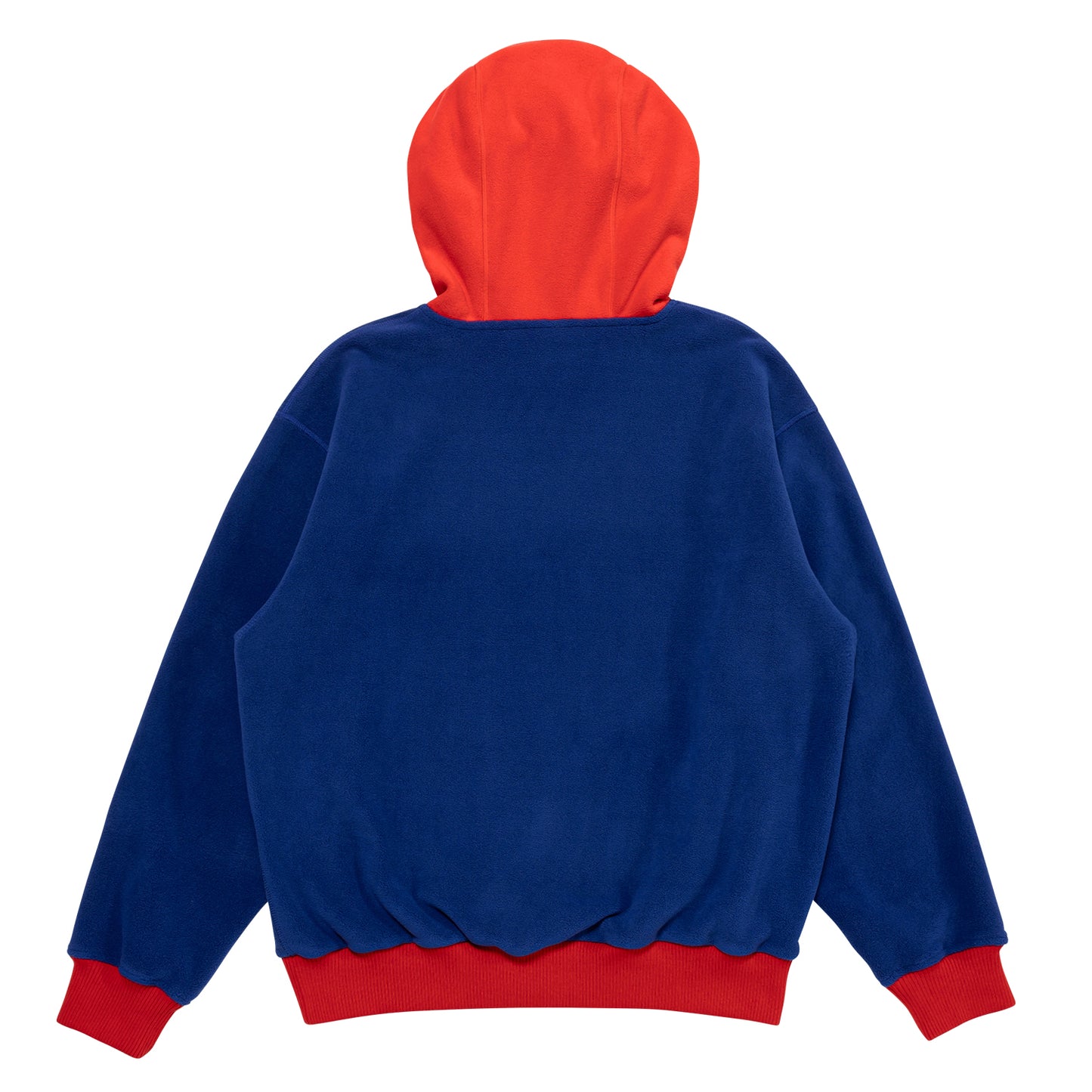 LQQKSTUDIO|FLEECE HOODIE|BLUE RED