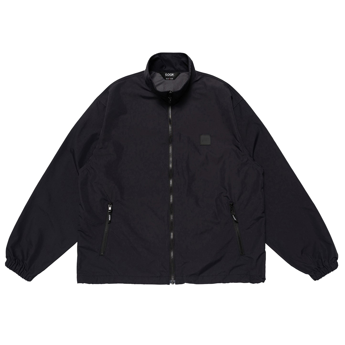 LQQK STUDIO|NYLON TRACK JACKET|BLACK
