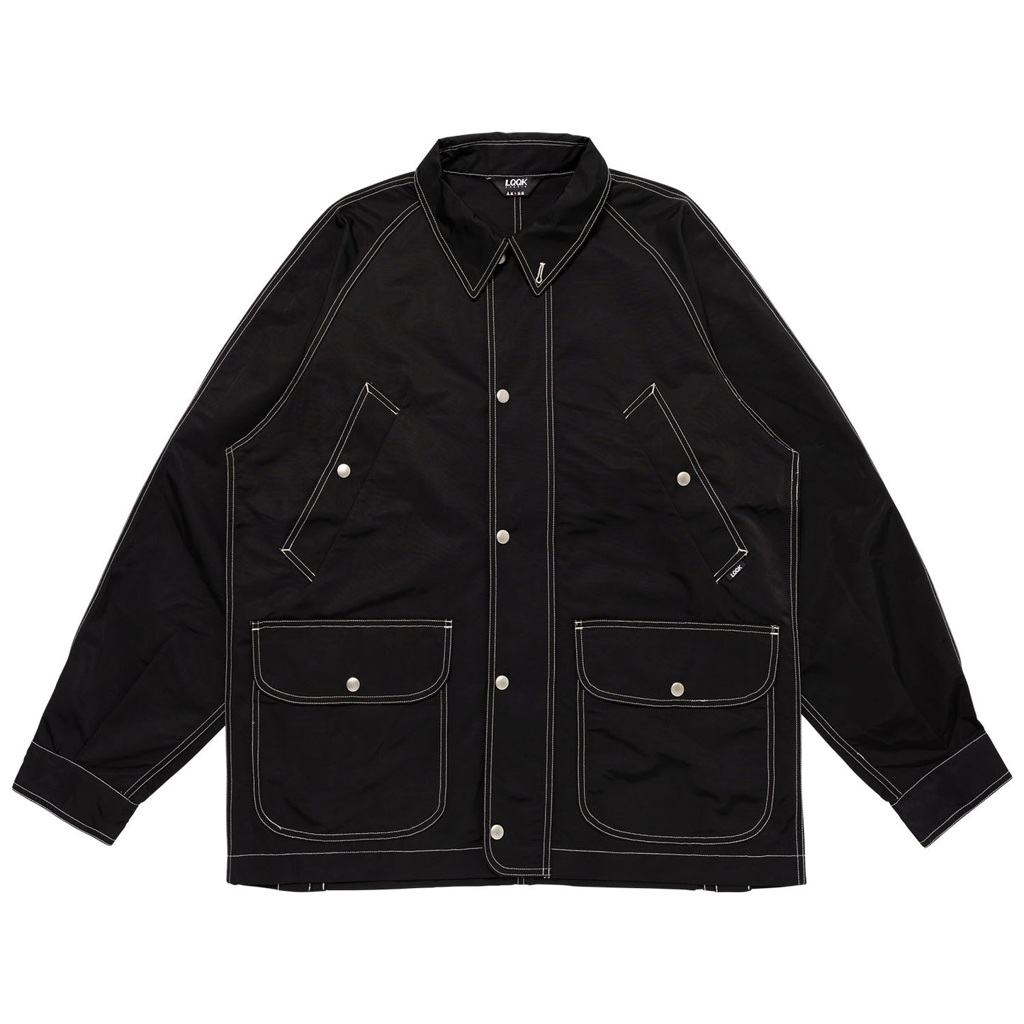 LQQK STUDIO|CORDURA LONG FIELD COAT|BLACK