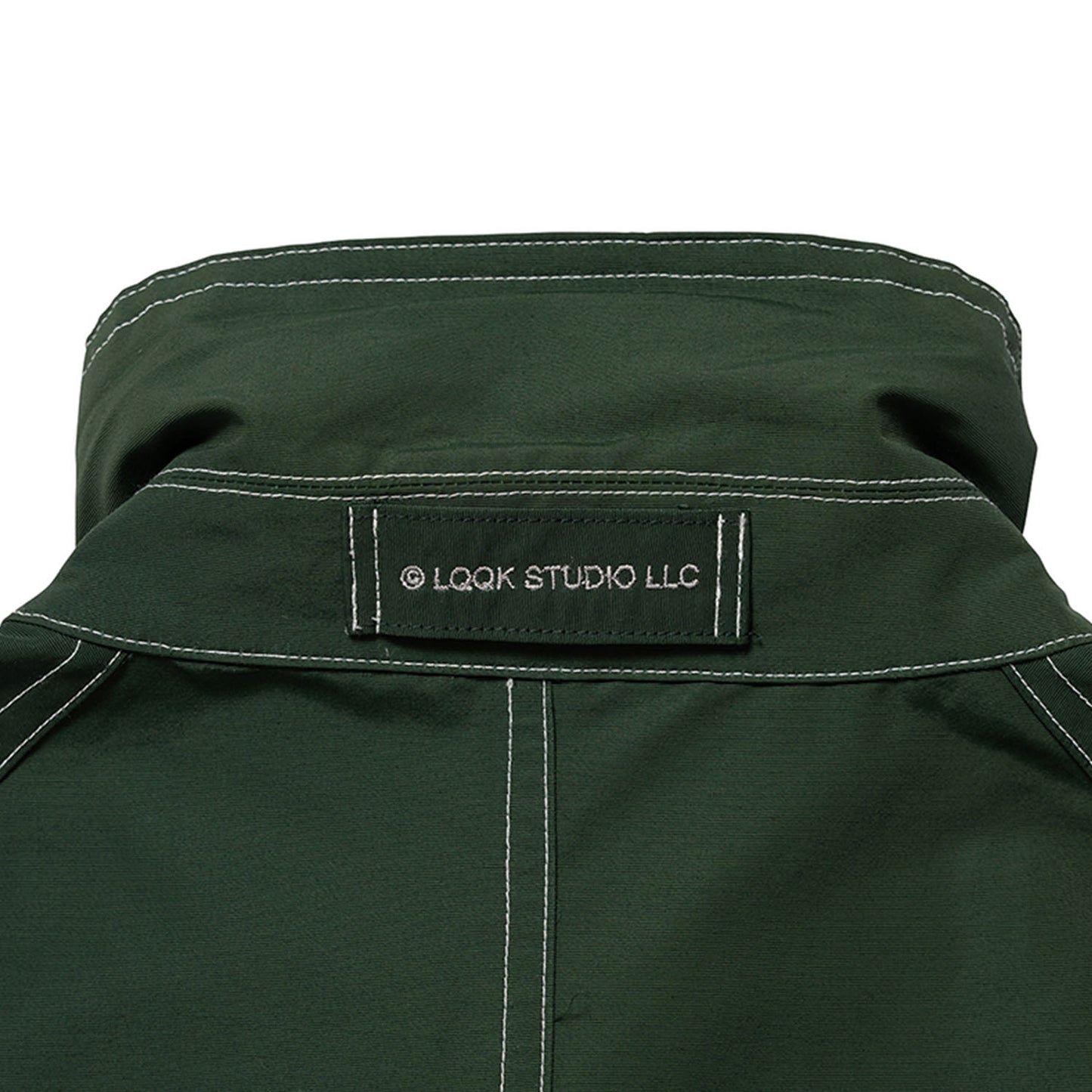 LQQK STUDIO|CORDURA LONG FIELD COAT|FOREST GREEN