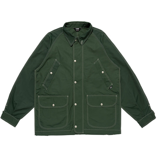 LQQK STUDIO|CORDURA LONG FIELD COAT|FOREST GREEN
