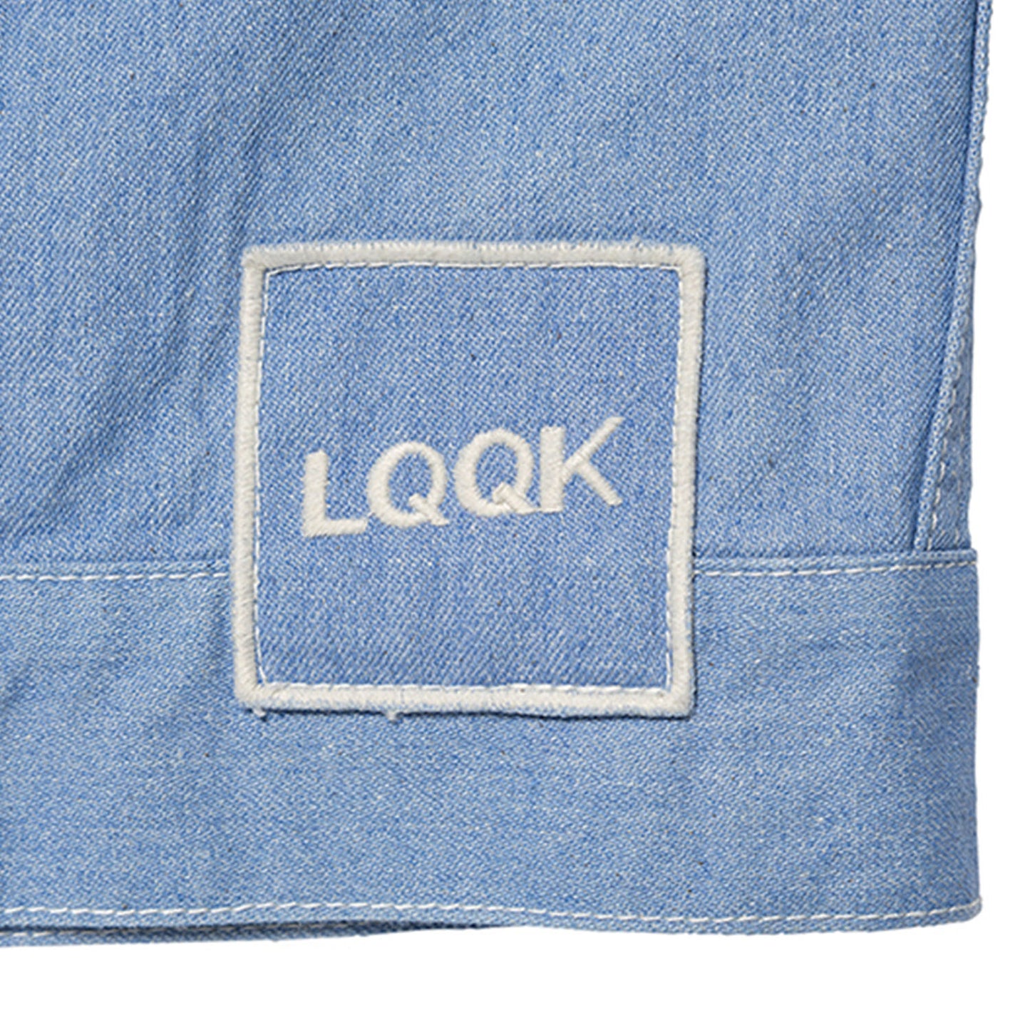 LQQK STUDIO|EMBOSSED DENIM JACKET|LIGHT BLUE