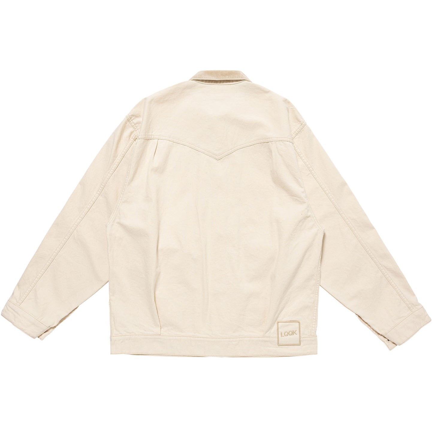 LQQK STUDIO|EMBOSSED DENIM JACKET|NATURAL
