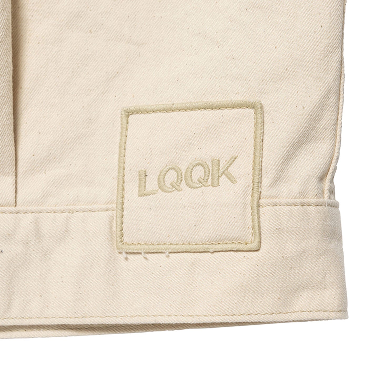 LQQK STUDIO|EMBOSSED DENIM JACKET|NATURAL