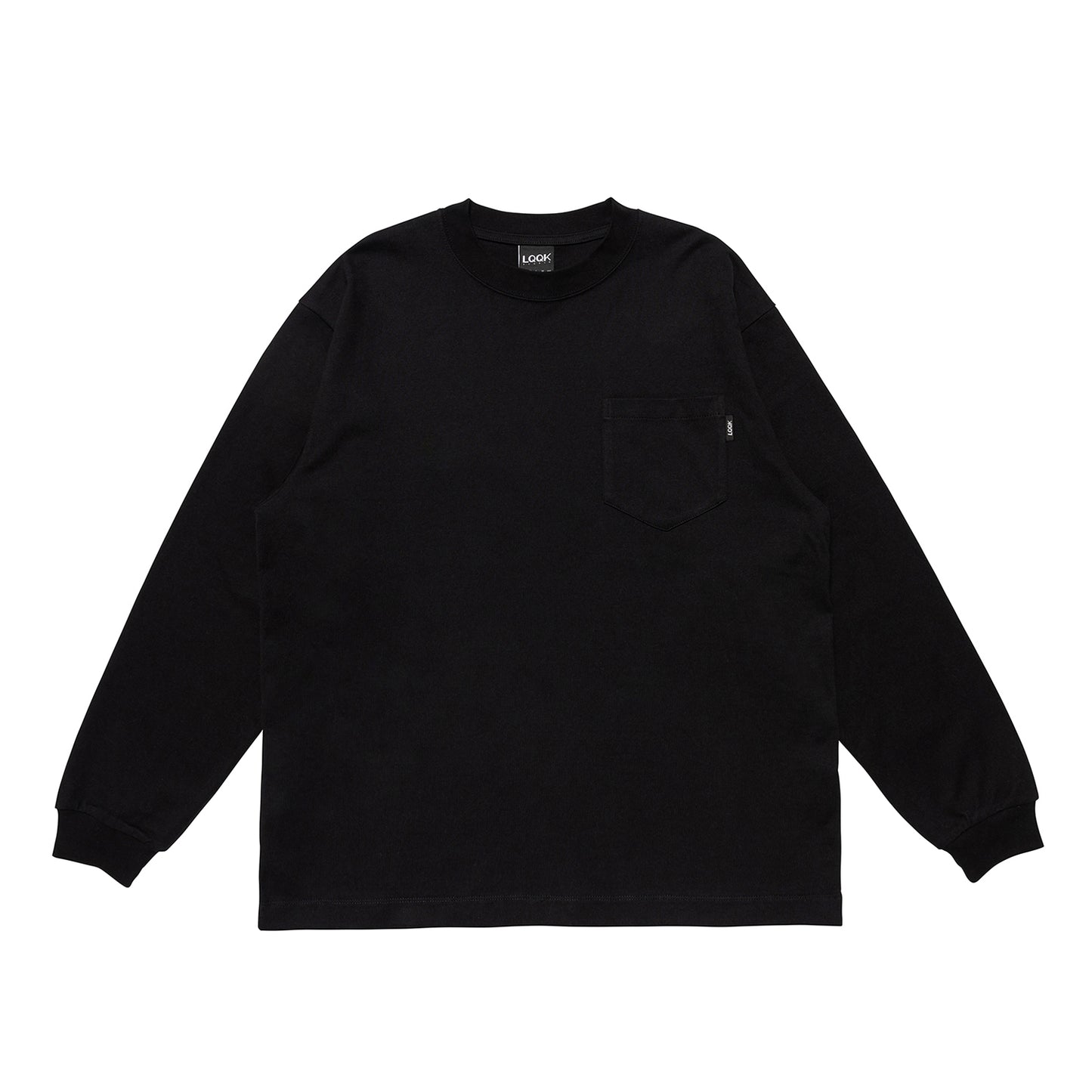 LQQK STUDIO|L/S RUGBY WEIGHT POCKET TEE|BLACK