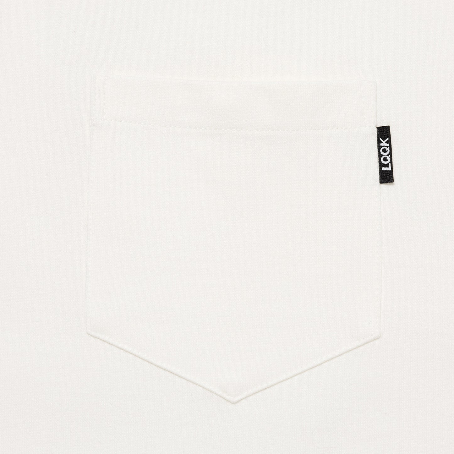 LQQK STUDIO|L/S RUGBY WEIGHT POCKET TEE|WHITE