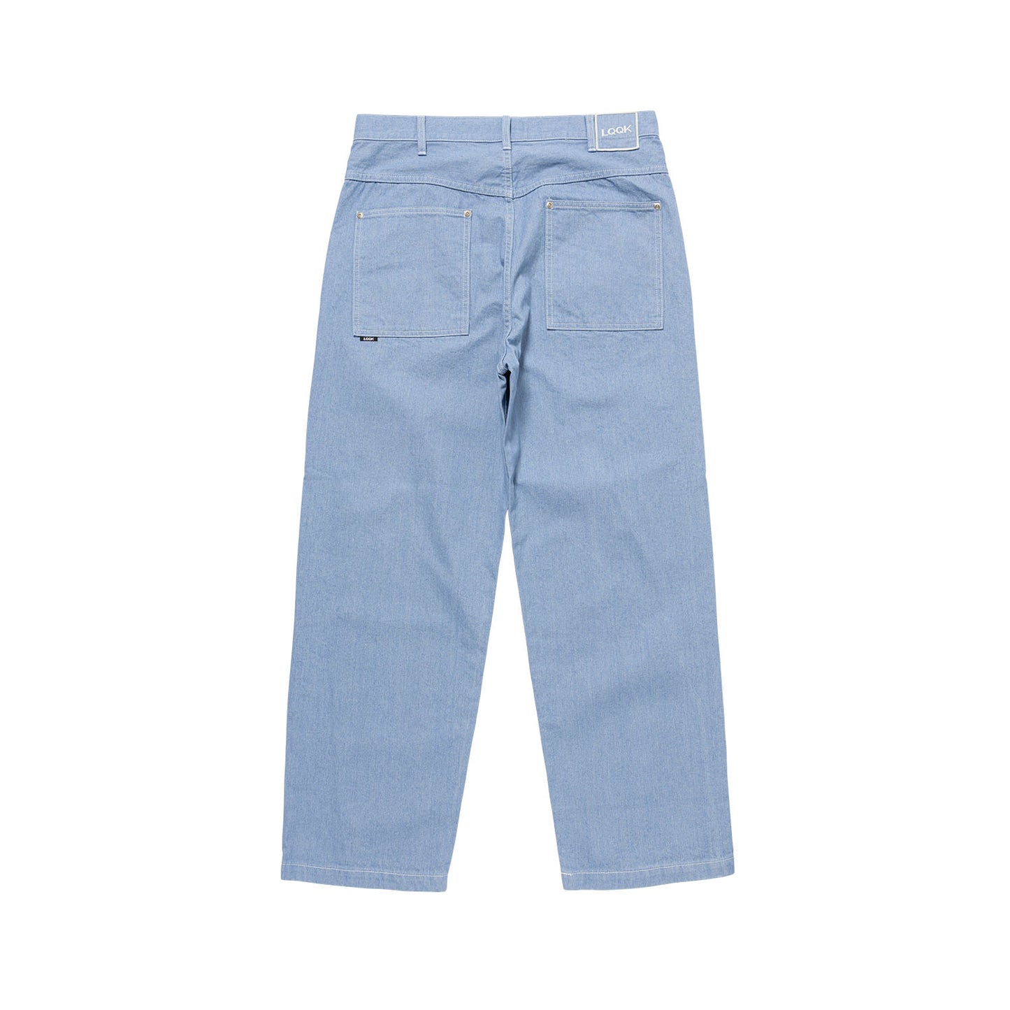 LQQK STUDIO|EMBOSSED 5 POCKET DENIM PANTS|LIGHT BLUE